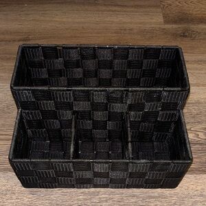 Black Woven Storage Organizer